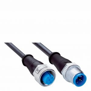 SICK YF2A15-020UB5M2A15 Sensor/ Actuator Cable, PUR, Unshielded, Female & Male Connector, M12, 5 Pin, Straight, A-coded, 2M (2096009)