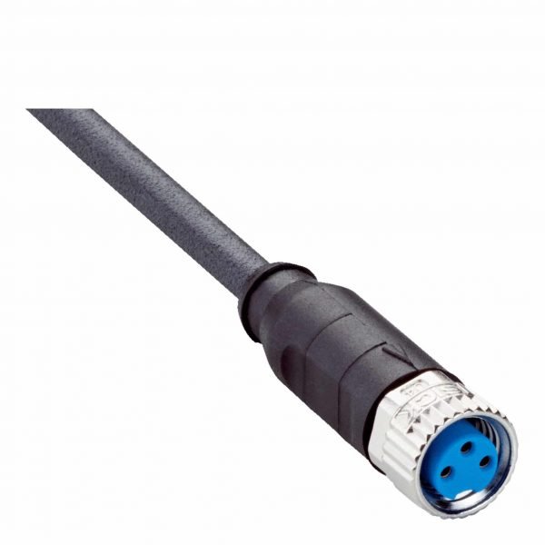 SICK YF8U13-020UA1XLEAX Sensor/ Actuator Cable, PUR, Unshielded, Female Connector, M8, 3 Pin, Straight, A-coded, Flying Leads, 2M (2094782)